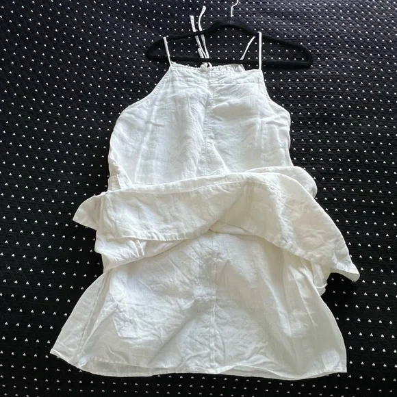 Everlane linen apron dress S white - Picture 6 of 14